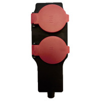 Колодка каучукова 250V, 16 А, IP44