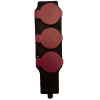 Колодка каучукова 250V, 16 А, IP44