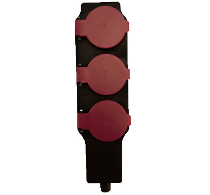 Колодка каучукова 250V, 16 А, IP44