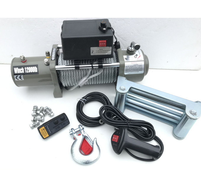 Лебідка автомобільна 12000 LBS / 5440 Кг. 12V та 24V