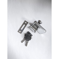 Замок квадрат хромовий (4.5х3.5) Glass Lock 805