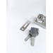 Замок квадрат хромовий (4.5х3.5) Glass Lock 805