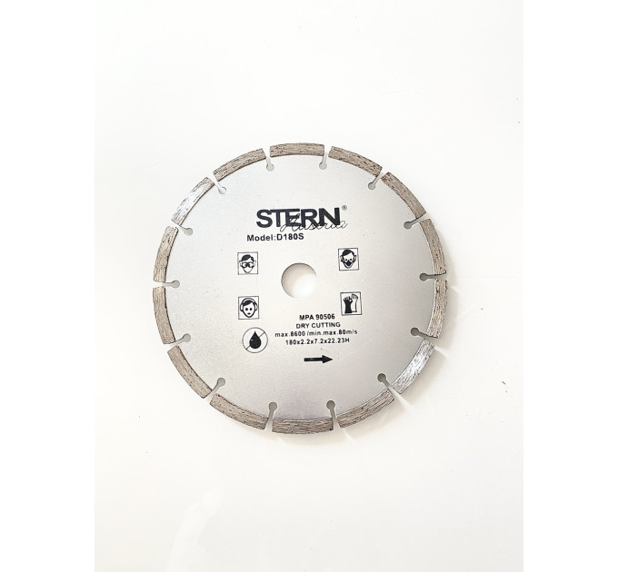 Диск алмазний Stern D180S мм /7`` сегмент